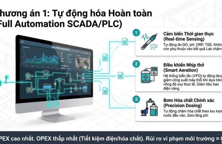 Giải Pháp SCADA & IoT Toàn Diện Cho Trạm Xử Lý Nước Thải Công Suất Lớn