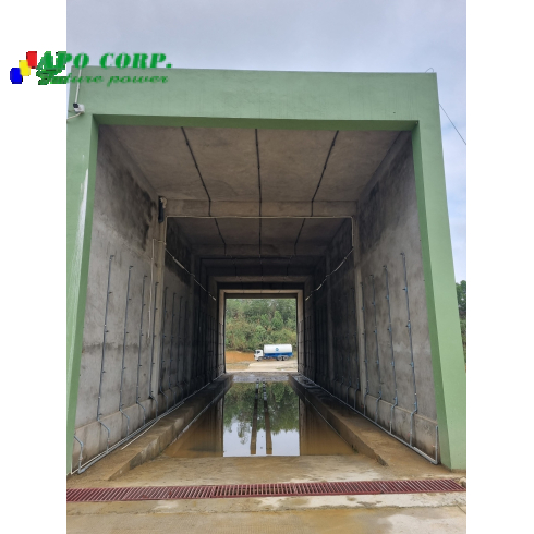 Nhà sát trùng xe trại chăn nuôi