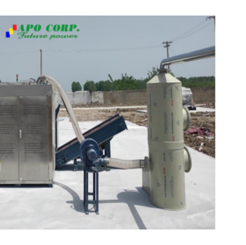 Máy ủ hủy xác động vật: heo chết, nhau heo, gà chết, vịt, động vật khác...